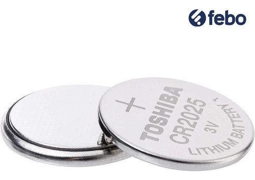 Pack X5 Pilas Toshiba Cr2025 3v Lithium Reloj Alarma Auto 1