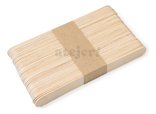 Palitos De Helado Anchos - Para Maquetaría X 50 Unid Madera 0