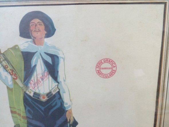 Antigua Publicidad Enmarcado Cigarrillos Particulares. 1