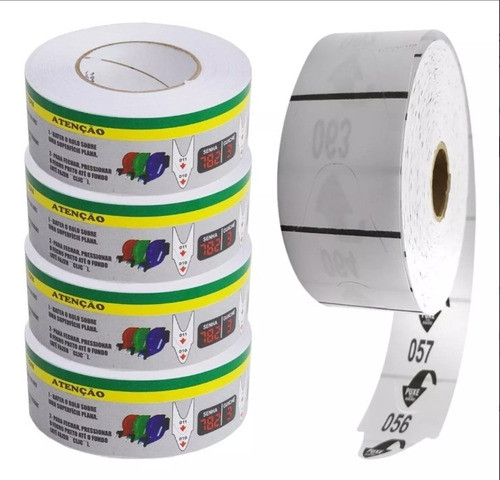 Kit 5 Rolos De Senhas, 2000 Cada, Do 000-999 0