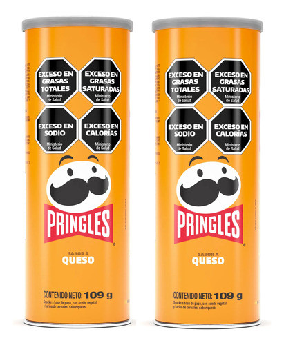 Papas Fritas Pringles Sabor Queso 109g Pack X2 Unidades 0