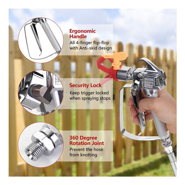 Dusichin P/ Pistola Pulverizadora Pintura Sin Aire 3600 Psi 1