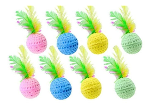 Nargos 15 Dia Colorful Golf Sponge Balls Gatos Juguetes Con 0