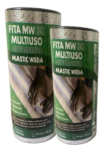 Fita Multiuso 30cmx10m Autoadesiva Pack 2rolos Ganhe 1 Prime 1