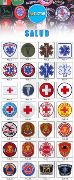 Parches Bordados Emergencias Salud Médicos Paramedico 1