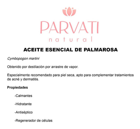 Aceite Esencial De Palmarosa 30ml 1