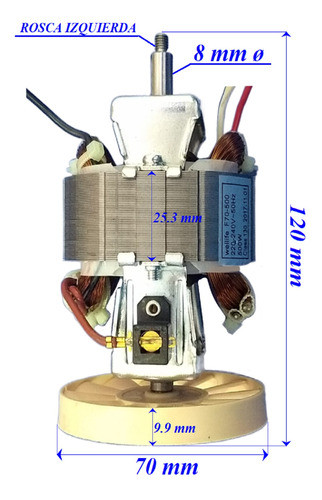 Motor De Licuadora Aurora Kutay X 500w 220-240v 50hz Origina 1