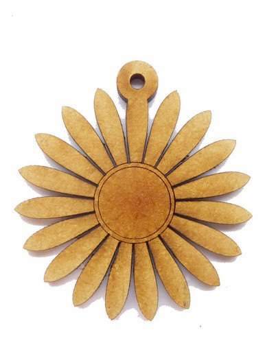 Flor Margarita 4,5cm Para Llavero -fibrofácil- X 50 Unidades 0