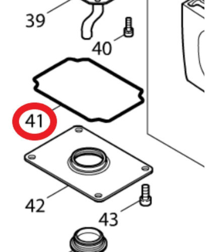Vedador De Oleo C P/ Martelo Hm1306 - 424053-9 1