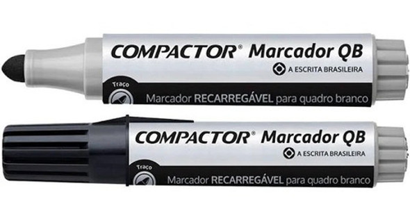 Kit 3 Unidade Marcador Canetão Quadro Escolar Preto 0