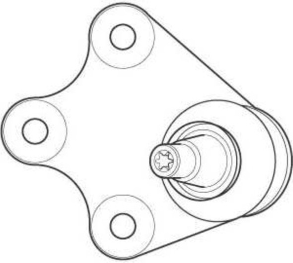 Pivô De Suspensão Diant Ld Vw Crossfox 2005/ Nakata N1070 0