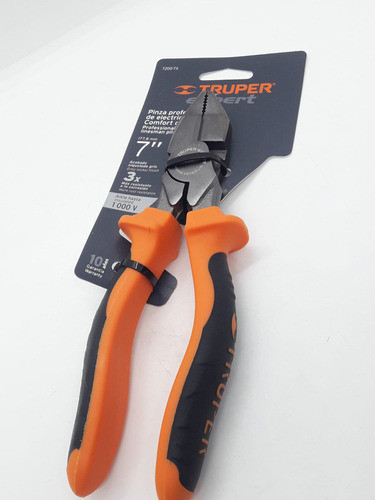 Pinza Profesional Electricista Aislada 7 Pulgadas Truper 1