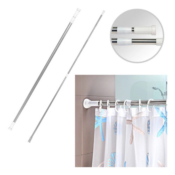 Varão Extensível Para Cortina De Box 70cm A 1,20m 0