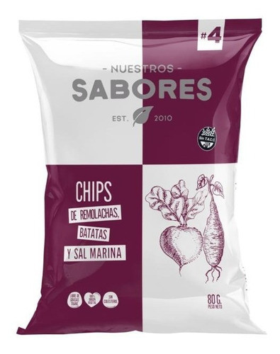 Chips Raíces Remolacha Y Batata Nuestros Sabores X 10u 0