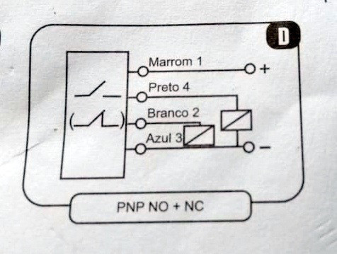 Sensor Optico Difuso M18 Pnp Na + Nc 1