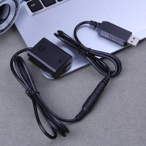Adaptador De Cabo Usb Ac-pw20 Np-fw50 Para Alpha Nex F3 6 5r 1
