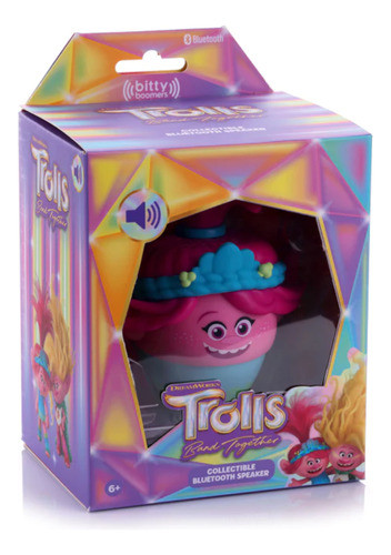 Parlante Bitty Boomers Poppy Trolls Bluetooth - Tecnobox 1