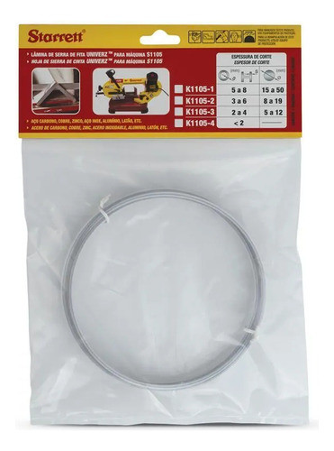 Serra Fita P/ Corte De Metais Starrett 1,33m X 13 14-18d 0