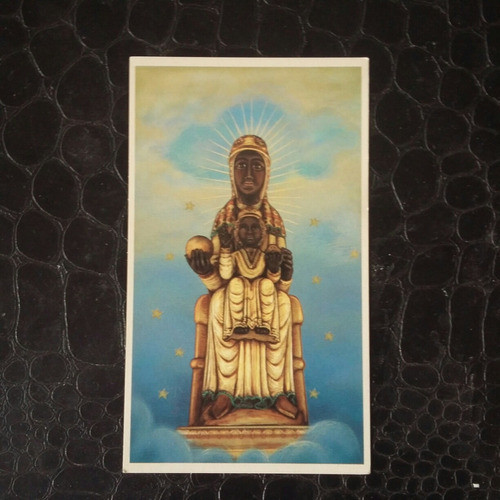 Estampita De La Madre De Dios De Montserrat 0