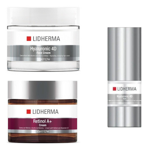 Hyaluronic 4d Crema + Retinol A+ Crema + 4d Eyes Lidherma 0