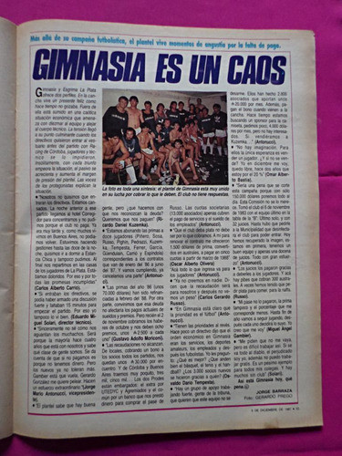 El Grafico Nº 3557 Año 1987 Gimnasia La Plata Fabbri Racing 1