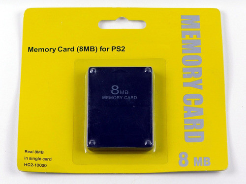Memory Card Playstation 2 8mb Preto Lacrado 0