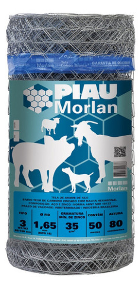 Tela Mangueirao 3 16x0,80x50m Piau Morlan 0