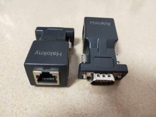 Haokiang - Adaptador De Extensor Vga Macho De 15 Pines A Con 1
