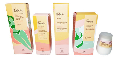 Kit Natura Tododia Body Splash Mango Rosa Y Agua De Coco Y + 1