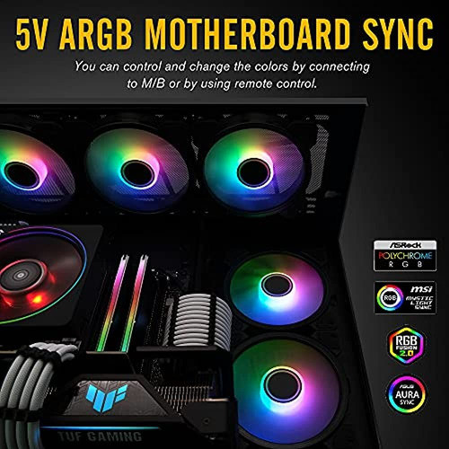 Ventilador De Caja De Computadora Ezdiy-fab De 120 Mm, Venti 1