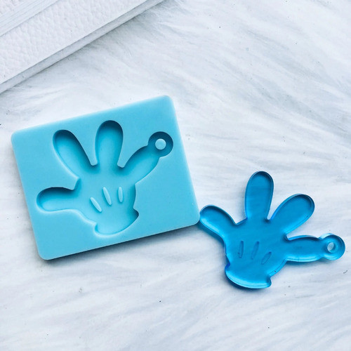 Molde Silicona Llavero Guante Mickey Mouse 1