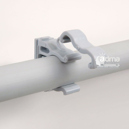 Grampa Fijacion 22 Mm Pvc Genrod Caño Rigido Pack X10 1