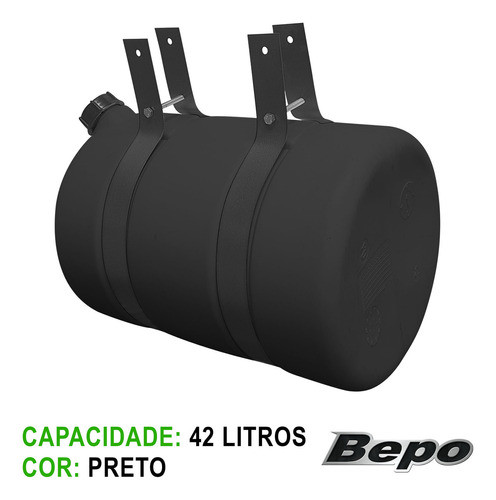 Corote Reservatório Água 42 Litros Preto Bepo C/ Suporte 1