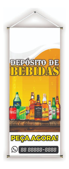 Faixa/banner Pronto Bebidas Fa-27 30x70cm (arte Pronta) 0