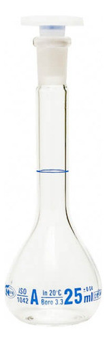 Matraz Aforado 5 Ml Vidrio Boro 3.3 Tapa Plástica Clase A 1