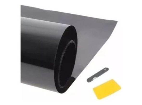 Polarizado Lámina Auto 1mt X 3mts Super Dark Black Oscuro 1