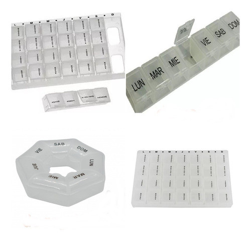 3 Pastilleros Organizadores   Español Semanales / Diarios 0