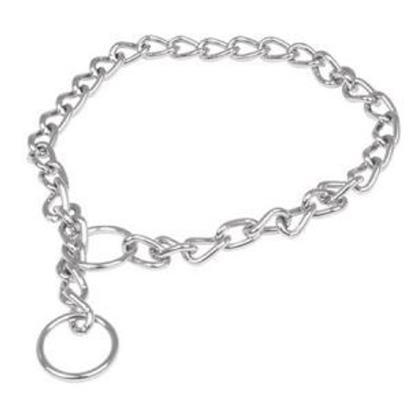 Collar Ahorque Acero Para Perro Eslabón 4mm Fiero Caca-40 0