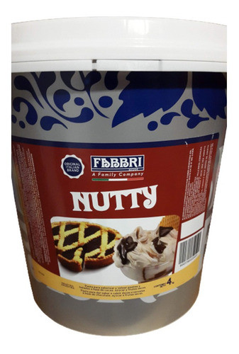 Pasta Nutella Nutty Fabbri X 4 Kg - Pastelería Heladería 0