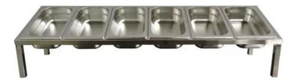 Condimentadora Profissional 6 Cubas Lanchonete Inox 1