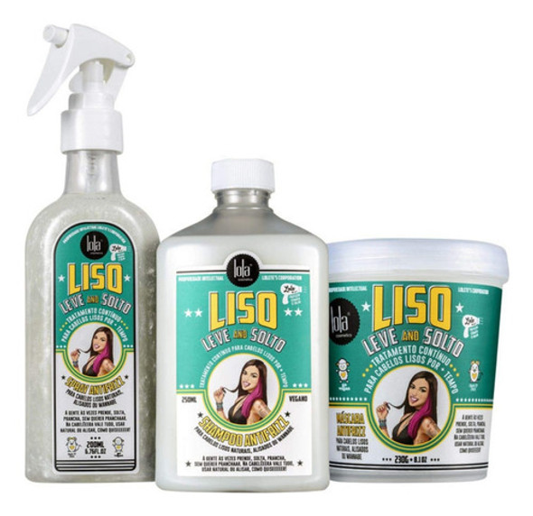 Lola Liso Leve  Solto Shampoo,mascara Y Spray Antifrizz Prmo 0 Lola Liso Leve  Solto Shampoo,mascara Y Spray Antifrizz Prmo 0