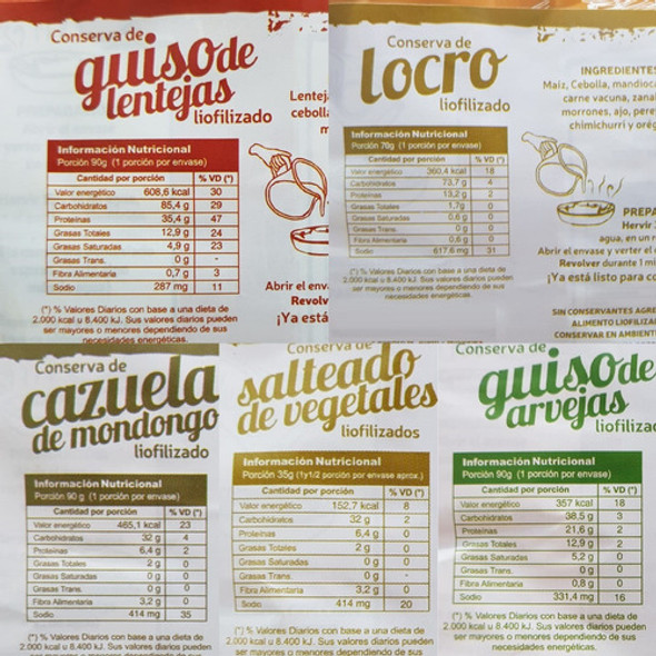 Comida Liofilizada En Sobre Mi Menu Montaña Camping 90g X5 1 Comida Liofilizada En Sobre Mi Menu Montaña Camping 90g X5 1