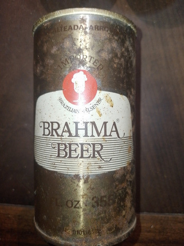 Antigua Lata De Cerveza  * Brahma Beer ** Años 80 0