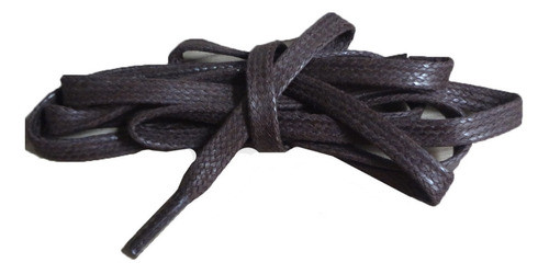2par Cadarço Chato Encerado Tênis Botas 1,60cm Marrom 1