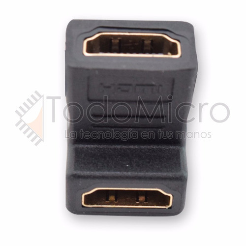 Ficha L Hdmi Hembra Hembra Angulo 90° Hdmi Villa Urquiza 1