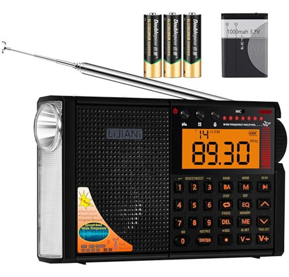 Radio Rd239  Banda Aerea Vhf Am Fm Sw Weather Bands Blueto 0