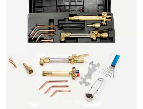 Equipo De Oxicorte Gas / Acetyleno + Accesorios Tipo Harris 0