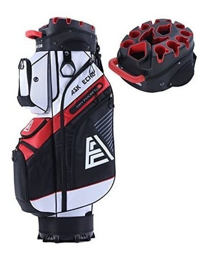 Bolso Para Palos De Golf Ask Echo Premium C/capota Blanco/az 0