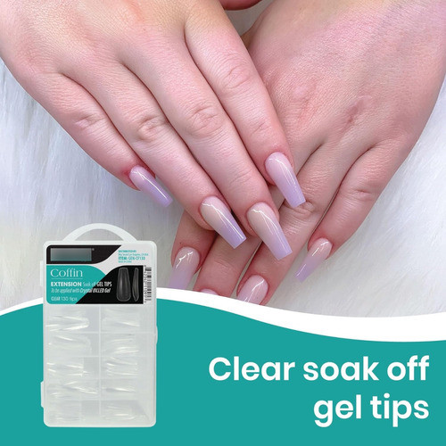Tips Para Soft Gel O Press On Mia Secret Coffin 130 Unidades 1