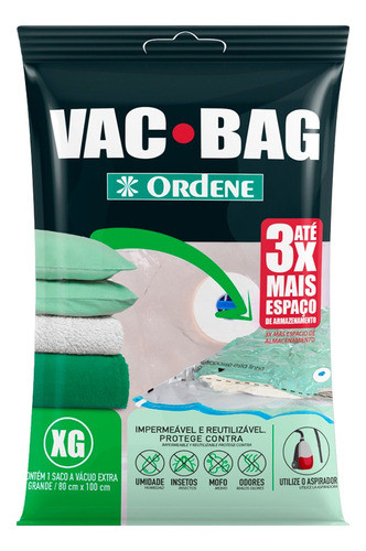 Saco A Vácuo Protetor E Organizador - Vac Bag 80x100 Ordene 0